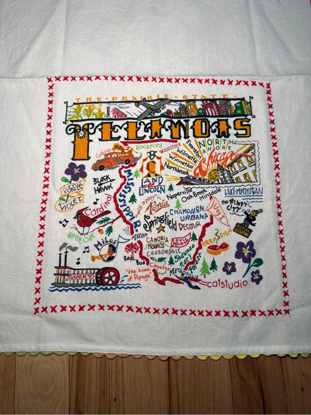 CatStudio Illinois Dish Tea Towel